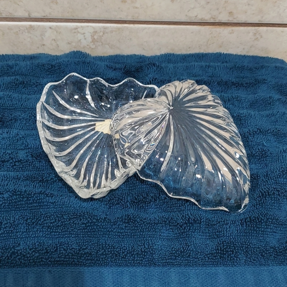 VINTAGE Zajecar Crystal candy trinket dish